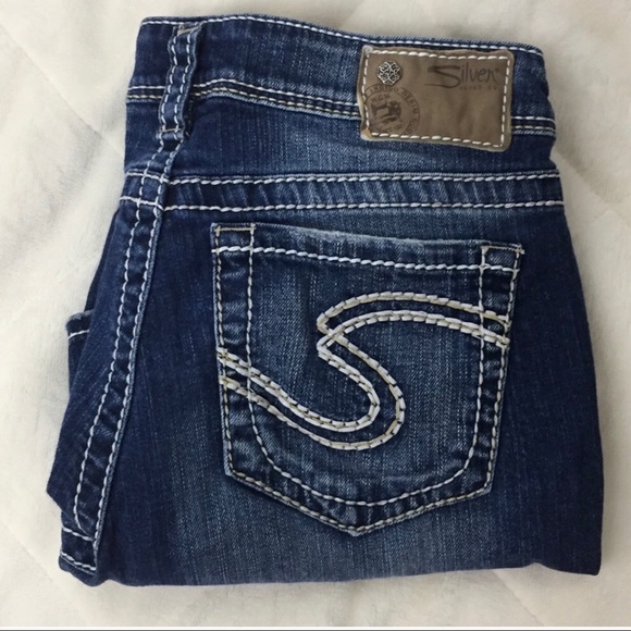 Silver Jeans Natsuki Capri Darker Wash Size 28 - Picture 2 of 8